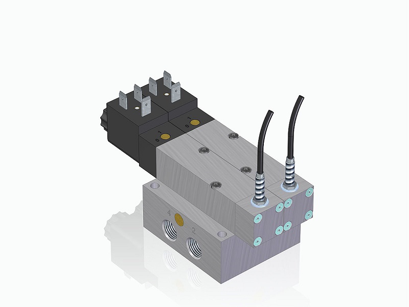 5/2 Redundantný blok s elektrickým snímaním polohy